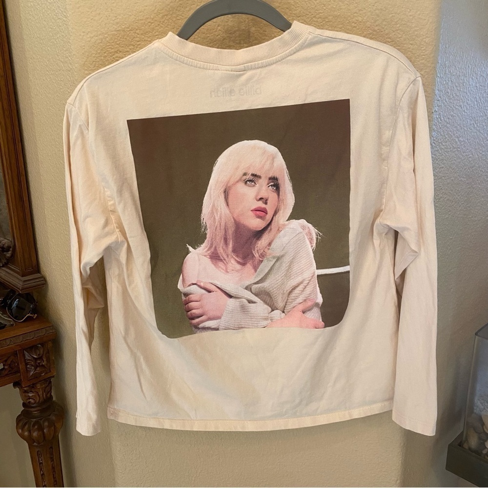 ZARA Girls Billie Eilish Graphic Happier Than Ever Long Sleeve Top Size 11-12Y